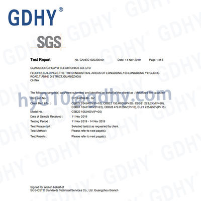0.47uf 474/400v P15 Polypropylene Film Capacitors For Pulse Circuits
