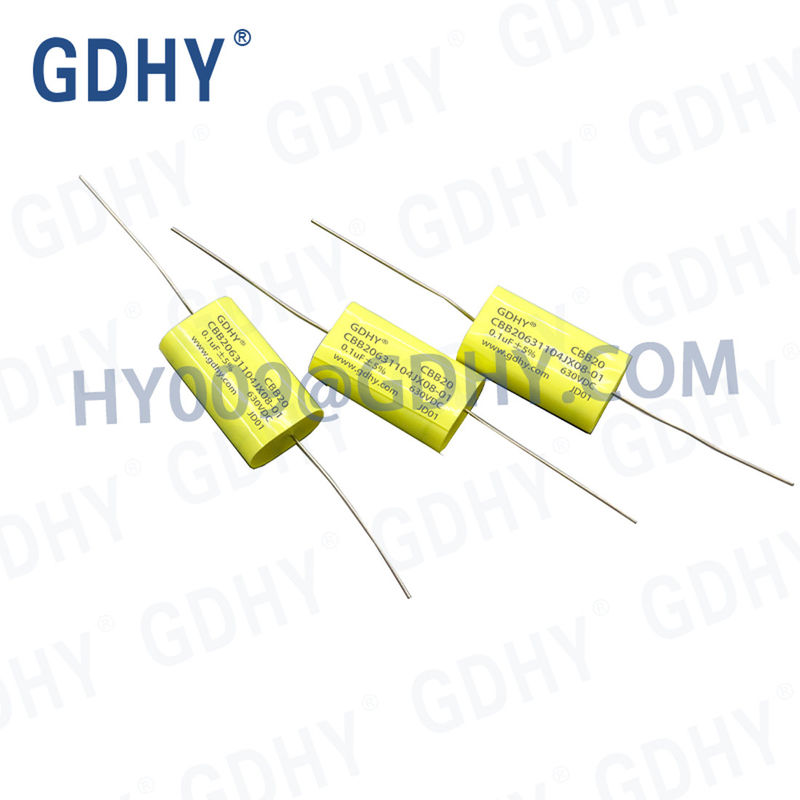 104nF Axial Audio Film Capacitor Metallized Polypropylene 630VDC CBB20